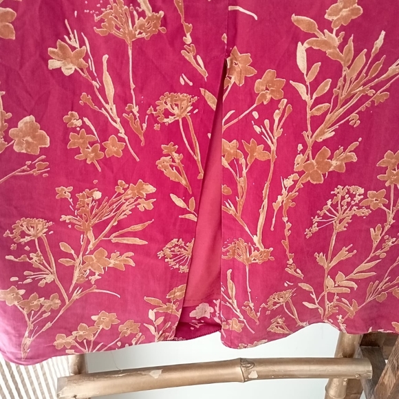 Luxury Spanish Brand Retro Red Maxi Skirt - Picture 4 of 11